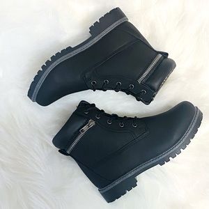 ANNA Black unisex ankle boots Dallas-10 size 1 for kids